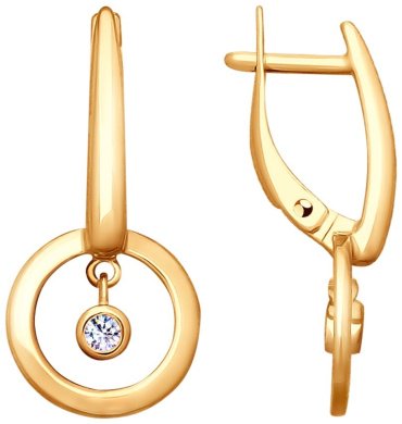 Серьги SOKOLOV 93020889-sk17 вес 2.91 г серебро, фианит купить,19732
