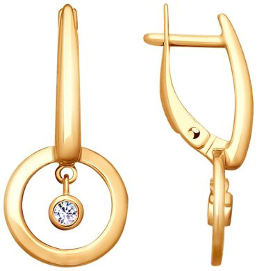 Серьги SOKOLOV 93020889-sk17 вес 2.91 г серебро, фианит купить,19732