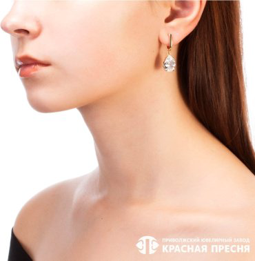 Серьги Красная пресня 33811759 вес 6.7 г серебро, фианит купить,31902