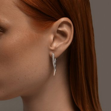 Серьги Diamant 94-120-02070-1 вес 6.39 г серебро, фианит купить,28395