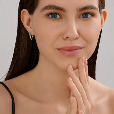Серьги Diamant 94-120-02262-1 вес 3.13 г серебро, фианит купить,NaN