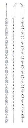 Серьги SOKOLOV 94020805 вес 3.32 г серебро, фианит купить,29754