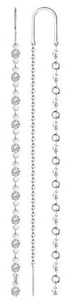 Серьги SOKOLOV 94020805 вес 3.32 г серебро, фианит купить,29754