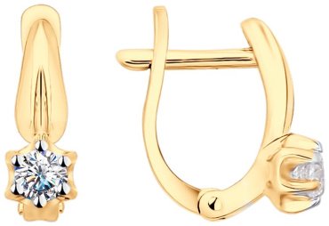 Серьги SOKOLOV 93022369 вес 1.89 г серебро, фианит купить,12399