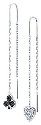 Серьги-цепочки SOKOLOV 94026483 вес 1.95 г серебро, фианит купить,20578