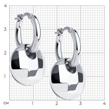 Серьги SOKOLOV 94024334 вес 5.67 г серебро, без вставок купить,NaN