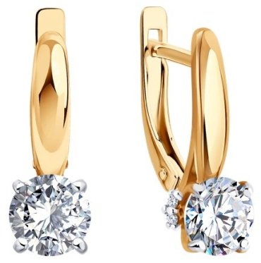 Серьги Diamant 93-120-02133-1 вес 2.49 г серебро, фианит купить,16416