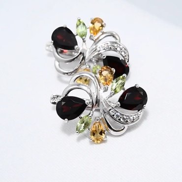 Серьги SOKOLOV 92022086 вес 4.05 г серебро, цитрин, хризолит, фианит, гранат - ForteMarket Серьги SOKOLOV 92022086 вес 4.05 г серебро, цитрин, хризолит, фианит, гранат купить,43092
