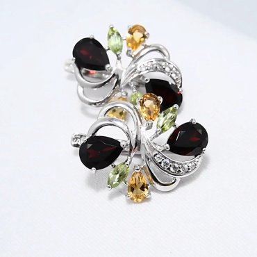 Серьги SOKOLOV 92022086 вес 4.05 г серебро, цитрин, хризолит, фианит, гранат - ForteMarket Серьги SOKOLOV 92022086 вес 4.05 г серебро, цитрин, хризолит, фианит, гранат купить,43092