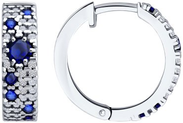 Серьги SOKOLOV 88020084 вес 4.94 г серебро, корунд, фианит купить,46170