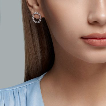 Серьги SOKOLOV 94023515 вес 2.9 г серебро, фианит купить,25398