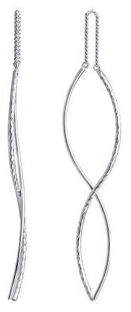 Серьги-цепочки Diamant 94-120-01036-1 вес 1.72 г серебро, без вставок купить,13338