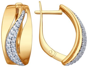 Серьги SOKOLOV 93020806-sk2027 вес 4.27 г серебро, фианит купить,32080