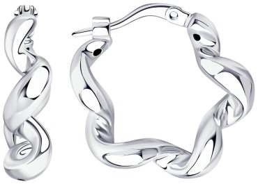 Серьги SOKOLOV 94024846 вес 2.41 г серебро, без вставок купить,15558
