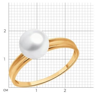 Кольцо Diamant 51-310-01907-1 размер 17 вес 1.9 г золото, жемчуг - ForteMarket Кольцо Diamant 51-310-01907-1 размер 17 вес 1.9 г золото, жемчуг купить,0