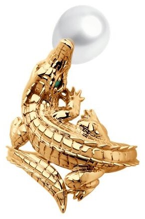 Кольцо SOKOLOV 791244 размер 18.5 вес 4.9 г золото, агат, жемчуг купить,434999