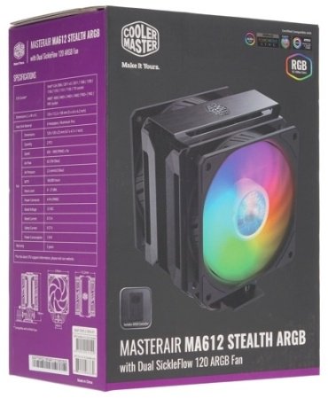 Кулер Cooler Master MasterAir MA612 Stealth ARGB MAP-T6PS-218PA-R1 купить,0