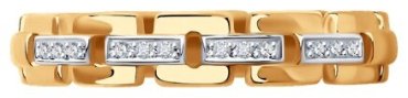 Кольцо Diamant 51-210-01697-1_185 размер 18.5 вес 2.3 г золото, бриллиант купить,441787