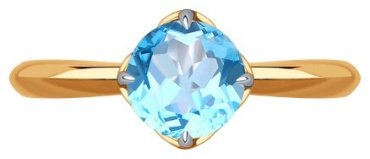 Кольцо Diamant 51-310-01767-1_175 размер 17.5 вес 2.01 г золото, топаз купить,168841