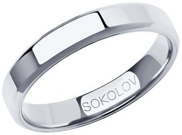 Кольцо SOKOLOV 112096-01_19 размер 19 вес 2.66 г золото, без вставок купить,173692