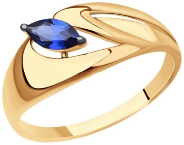 Кольцо Diamant 51-310-01444-2 размер 19.5 вес 1.7 г золото, корунд, сапфир купить,187277