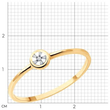 Кольцо 1012405_165 Кольцо (Au 585) купить,96000