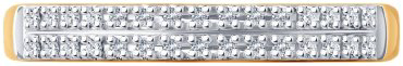 Кольцо Diamant 51-210-02916-1 размер 17 вес 1.1 г золото, бриллиант купить,197053