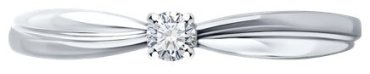 Кольцо Diamant 52-210-01980-1_16 размер 16 вес 1.41 г золото, бриллиант купить,255899