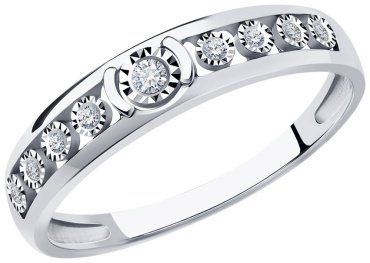 Кольцо Diamant 52-210-01275-1 размер 17.5 вес 1.8 г золото, бриллиант купить,221556