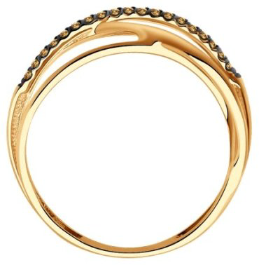 Кольцо Diamant 51-210-01896-2_175 размер 17.5 вес 1.69 г золото, бриллиант купить,276304