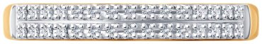 Кольцо Diamant 51-210-02916-1_18 размер 18 вес 1.16 г золото, бриллиант купить,197053