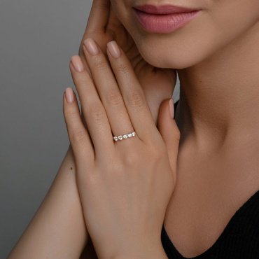 Кольцо Diamant 51-110-02785-1_18 размер 18 вес 1.18 г золото, фианит купить,87914