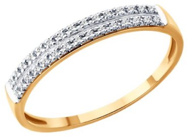 Кольцо Diamant 51-210-02916-1 размер 16.5 вес 1.1 г золото, бриллиант купить,193208
