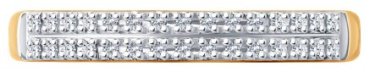 Кольцо Diamant 51-210-02916-1 размер 16.5 вес 1.1 г золото, бриллиант купить,193208