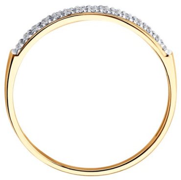 Кольцо Diamant 51-210-02916-1 размер 16.5 вес 1.1 г золото, бриллиант купить,193208