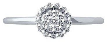 Кольцо Diamant 52-210-02092-1_17 размер 17 вес 1.04 г золото, бриллиант купить,262793