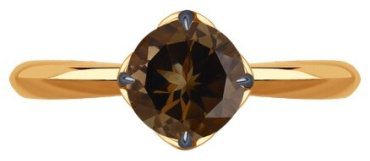 Кольцо Diamant 51-310-01767-4_17 размер 17 вес 1.84 г золото, раухтопаз купить,160082