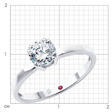 Кольцо Diamant 52-210-02371-1_19 размер 19 вес 2.28 г золото, бриллиант купить,771900
