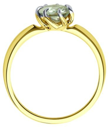 Кольцо Diamant 53-310-01774-2 размер 17.5 вес 1.89 г золото, празиолит купить,182833