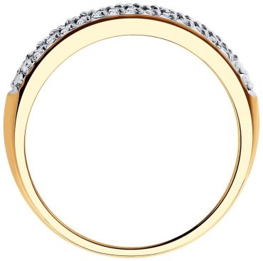 Кольцо SOKOLOV Diamonds 1011798 размер 17 вес 1.84 г золото, бриллиант купить,264247