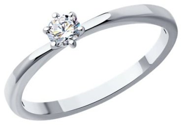 Кольцо Diamant 52-210-01780-1_165 размер 16.5 вес 1.65 г золото, бриллиант купить,403541