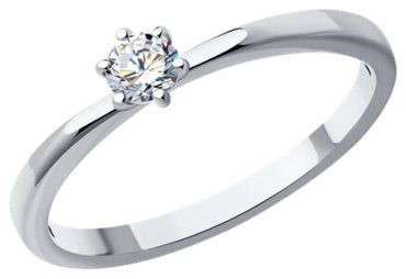 Кольцо Diamant 52-210-01780-1_165 размер 16.5 вес 1.65 г золото, бриллиант купить,403541
