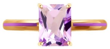 Кольцо Diamant 51-310-02171-3_175 размер 17.5 вес 2.14 г золото, аметист купить,169129