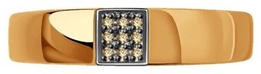 Кольцо Diamant 51-210-01461-3 размер 18 вес 1.8 г золото, бриллиант купить,309438