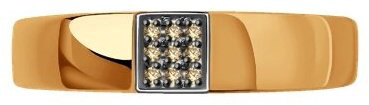 Кольцо Diamant 51-210-01461-3 размер 18 вес 1.8 г золото, бриллиант купить,309438