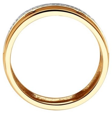 Кольцо Diamant 51-210-01890-1_18-5 размер 18.5 вес 1.92 г золото, бриллиант купить,355633