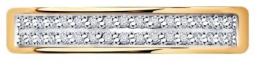 Кольцо Diamant 51-210-01922-1_17 размер 17 вес 1.7 г золото, бриллиант купить,331853