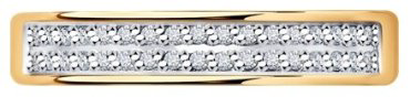 Кольцо Diamant 51-210-01922-1_17 размер 17 вес 1.7 г золото, бриллиант купить,331853