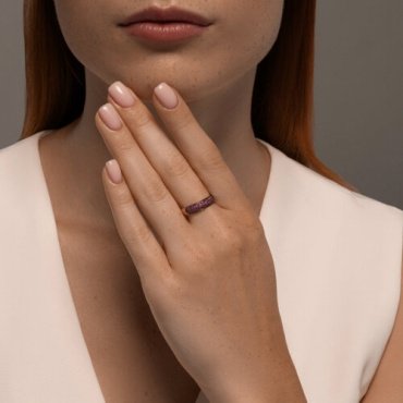 Кольцо Diamant 51-210-02498-2_18 размер 18 вес 1.87 г золото, рубин купить,373417