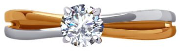 Кольцо Diamant D51-110-01726-1_s размер 17 вес 1.51 г золото, фианит купить,NaN